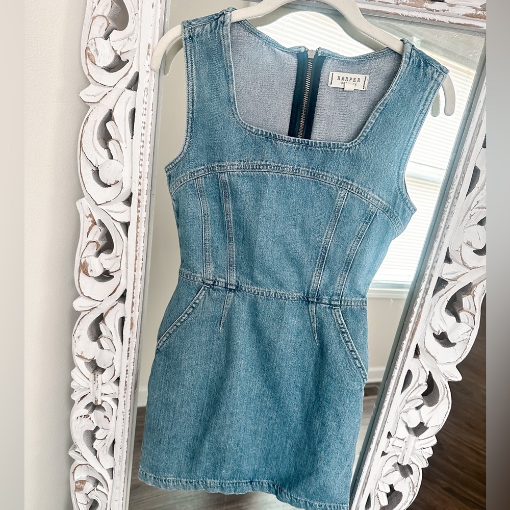 Harper Heritage Blue Denim Dress